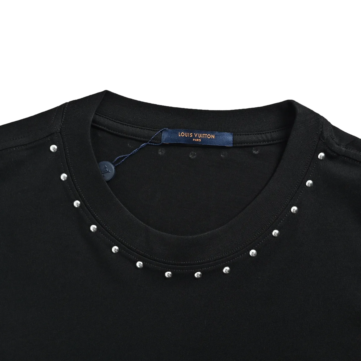 Louis Vuitton/Louis Vuitton 26ss rivet letter logo short sleeves